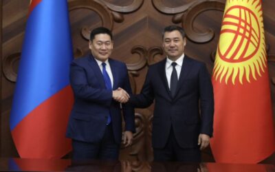 어용 에르덴 총리, 키르기스스탄 대통령 예방