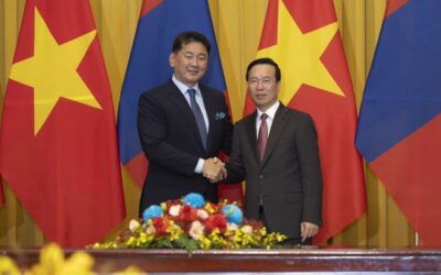 후렐수흐 몽골 대통령, 보 반 트엉 베트남 주석과 공식회담