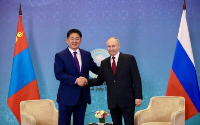 후렐수흐 대통령, 러시아 블라디미르 푸틴과 회담