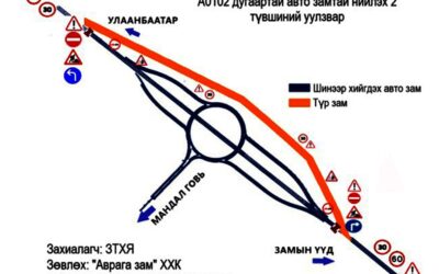 울란바토르-자민우드 구간, 임시우회도로 운영 예정