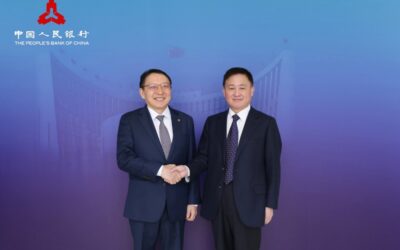 몽골은행 총재, 베이징서 중국 인민은행 총재와 공식 회담