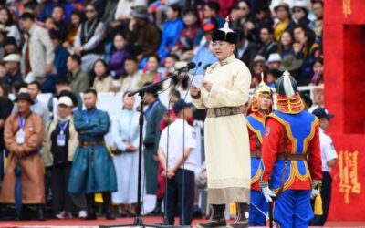 후렐수흐 몽골 대통령, 나담 축제 개막식서 축사…이재명 대통령 국빈 자격으로 참석